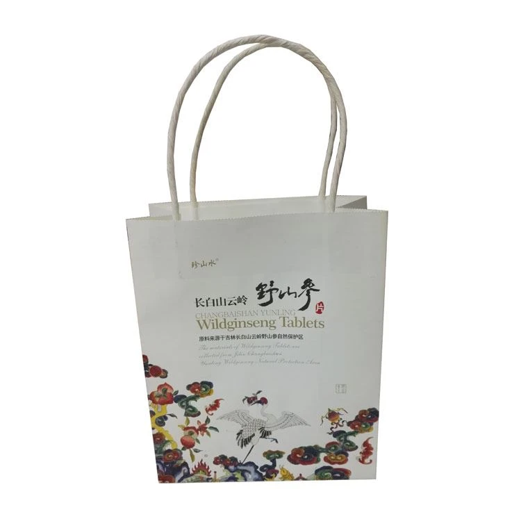 Exquisite Custom Printed Glitter White Kraft Paper Gift Bags,Craft Paper Bags for Valued Gifts Products Packaging (1)